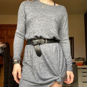 Abercrombie & Fitch Muted Blue Swing Dress